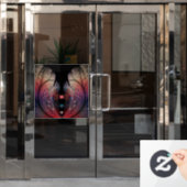 ジョングレージ抽象芸術モダンファンタジーフラクタル ウィンドウサイン (オフィスドア)