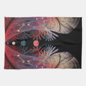 ジョングレージ抽象芸術モダンファンタジーフラクタル キッチンタオル (横)