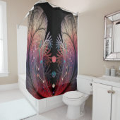 ジョングレージ抽象芸術モダンファンタジーフラクタル シャワーカーテン (インサイチュ)