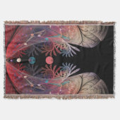 ジョングレージ抽象芸術モダンファンタジーフラクタル スローブランケット (正面)