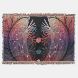 ジョングレージ抽象芸術モダンファンタジーフラクタル スローブランケット