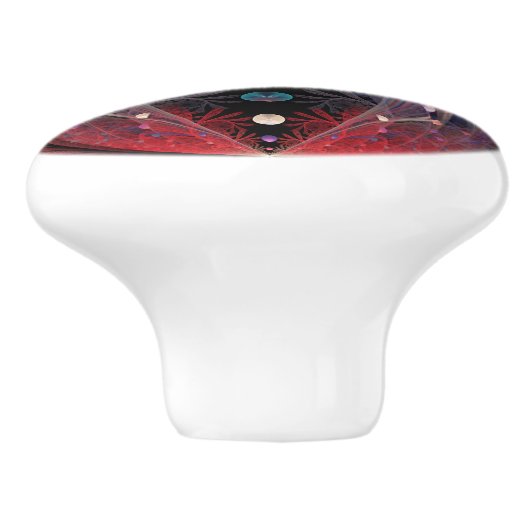 ジョングレージ抽象芸術モダンファンタジーフラクタル セラミックノブ (側面)