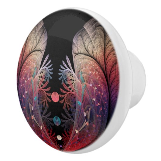 ジョングレージ抽象芸術モダンファンタジーフラクタル セラミックノブ (右)