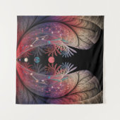 ジョングレージ抽象芸術モダンファンタジーフラクタル タペストリー (正面(横))