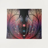 ジョングレージ抽象芸術モダンファンタジーフラクタル タペストリー (正面(横))