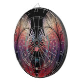 ジョングレージ抽象芸術モダンファンタジーフラクタル ダーツボード (正面右)