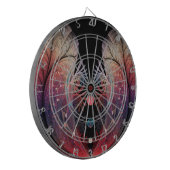 ジョングレージ抽象芸術モダンファンタジーフラクタル ダーツボード (正面左)