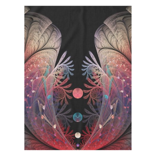 ジョングレージ抽象芸術モダンファンタジーフラクタル テーブルクロス (正面)