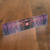 ジョングレージ抽象芸術モダンファンタジーフラクタル デスクネームプレート (側面)