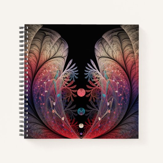ジョングレージ抽象芸術モダンファンタジーフラクタル ノートブック (正面)