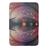 ジョングレージ抽象芸術モダンファンタジーフラクタル バスマット (正面縦)