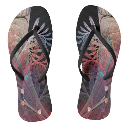 ジョングレージ抽象芸術モダンファンタジーフラクタル ビーチサンダル (ソール)