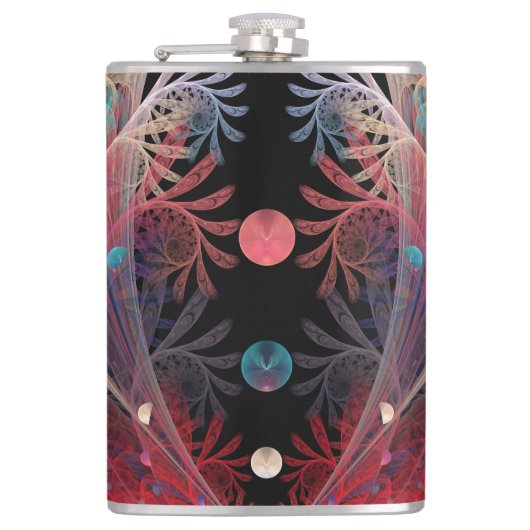 ジョングレージ抽象芸術モダンファンタジーフラクタル フラスク (正面)