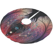 ジョングレージ抽象芸術モダンファンタジーフラクタル ブラッシュドポリエステルツリースカート (アングル)