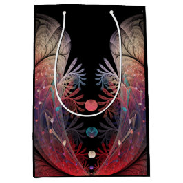 ジョングレージ抽象芸術モダンファンタジーフラクタル ミディアムペーパーバッグ