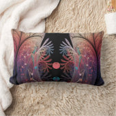 ジョングレージ抽象芸術モダンファンタジーフラクタル ランバークッション (ブランケット)