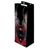 ジョングレージ抽象芸術モダンファンタジーフラクタル ワインギフトバッグ (裏面アングル)