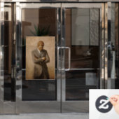 ジョンケネディUSホワ大統領のイトハウスポートレート ウィンドウサイン (オフィスドア)