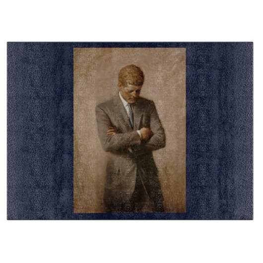 ジョンケネディUSホワ大統領のイトハウスポートレート カッティングボード (正面)