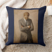 ジョンケネディUSホワ大統領のイトハウスポートレート クッション (ブランケット)