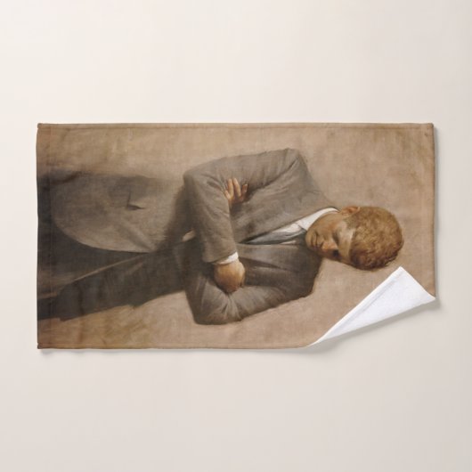 ジョンケネディUSホワ大統領のイトハウスポートレート ハンドタオル (ハンドタオル)