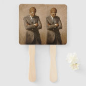 ジョンケネディUSホワ大統領のイトハウスポートレート ハンドファン (正面&裏面)