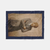 ジョンケネディUSホワ大統領のイトハウスポートレート フリースブランケット (正面(横))