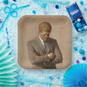 ジョンケネディUSホワ大統領のイトハウスポートレート ペーパープレート (パーティー)