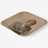 ジョンケネディUSホワ大統領のイトハウスポートレート ペーパープレート (傾斜あり)