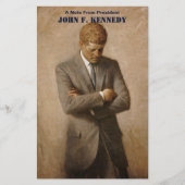 ジョンケネディUSホワ大統領のイトハウスポートレート 便箋 (正面)