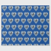 ジョンコーオルカキラークジラ海軍ブルー ラッピングペーパー (フラット)