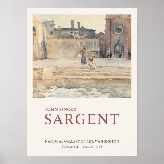ジョンシンガーサルゲントカンポデイフラリヴェネツィア絵を描 ポスター (正面)