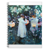 ジョンシンガーサーゲントカーネーションリリリーバラ ノートブック (正面)