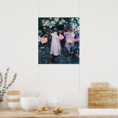 ジョンシンガーサーゲントカーネーションリリリーバラ ポスター (キッチン)