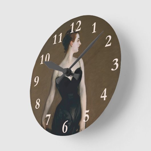 ジョンシンガーサーゲントマダムXクラシックポートレート ラウンド壁時計 (傾斜)