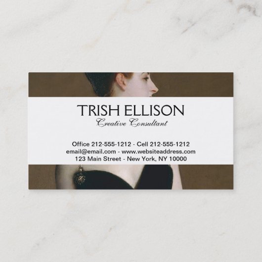 ジョンシンガーサーゲントマダムXクラシックポートレート 名刺 (裏面)