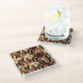 .ジョンシンガーサーゲントレディエレガントポートレートコラージュ ガラスコースター (アングル)