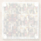 .ジョンシンガーサーゲントレディエレガントポートレートコラージュ ガラスコースター (裏面)