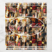 .ジョンシンガーサーゲントレディエレガントポートレートコラージュ ワインラベル (シングルラベル)