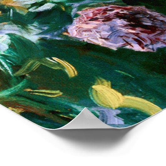 ジョンシンガーサーゲンポピーファインアート ポスター (角)