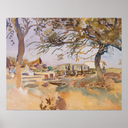 ジョンシンガーサージェント – 軍隊キャンプ ポスター (正面)