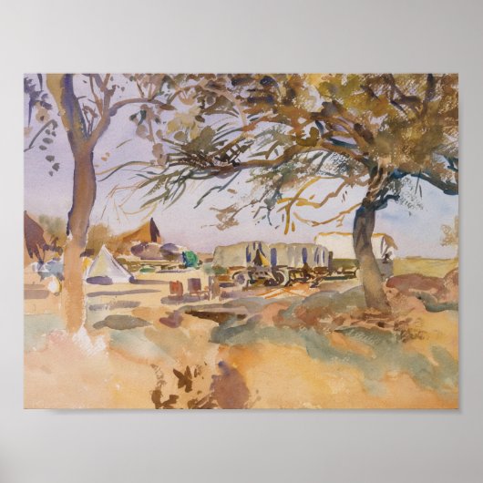 ジョンシンガーサージェント – 軍隊キャンプ ポスター (正面)