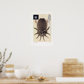 ジョンジェームズワイルドラージメルボルンセピア ポスター (キッチン)