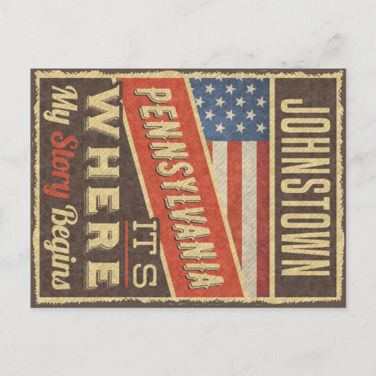 ジョンスタウン・ペンシルバニア ポストカード (正面)