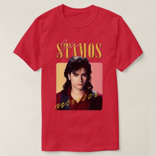 ジョンスタモス80s美学デザイン tシャツ (デザイン正面)