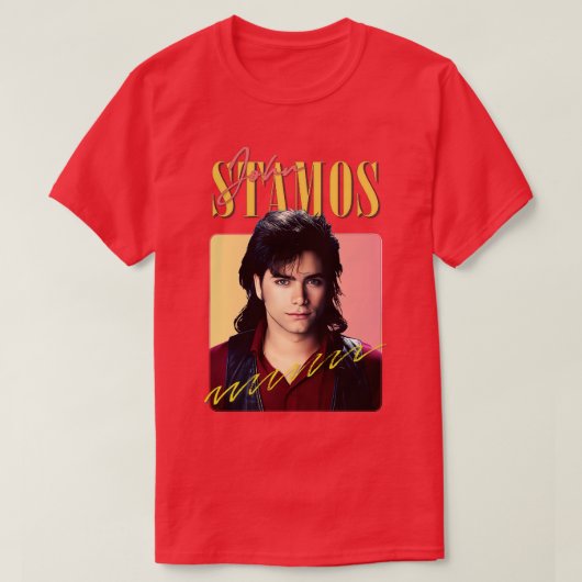 ジョンスタモス80s美学デザイン tシャツ (デザイン正面)
