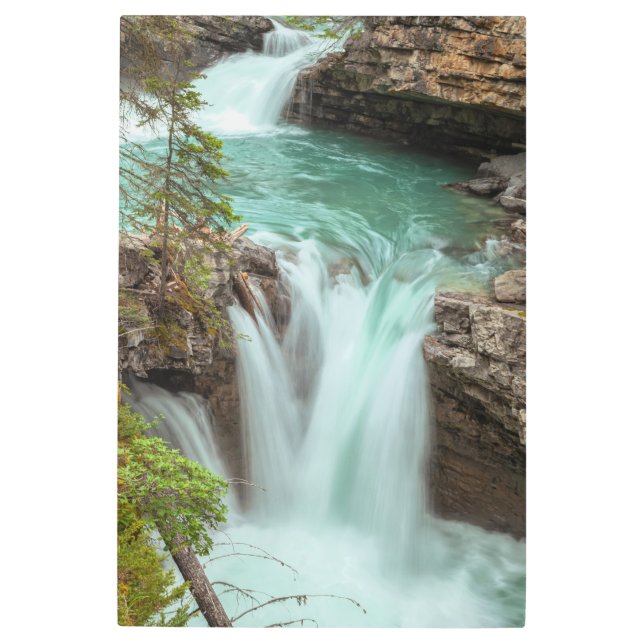 ジョンストンキャニオン秋 メタルプリント (正面)