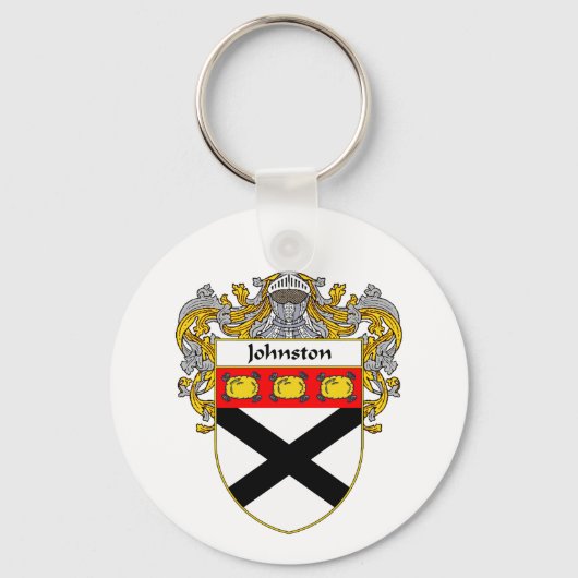 ジョンストンコート・オブ・アームズ/家紋（マントル） キーホルダー (正面)