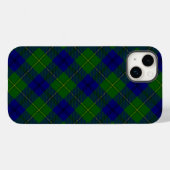 ジョンストンタータンチェックブルーグリーンプレイド Case-Mate iPhoneケース (裏面 (横))