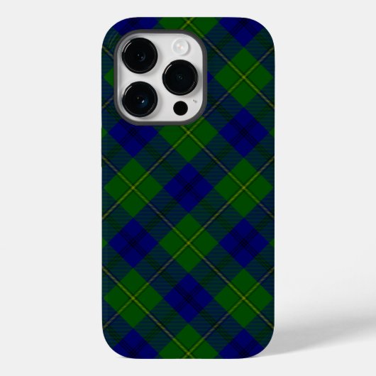 ジョンストンタータンチェックブルーグリーンプレイド Case-Mate iPhoneケース (裏面)